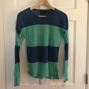 Line striped sweater
